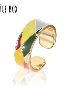 梵高画作戒指开口可调节画展礼物