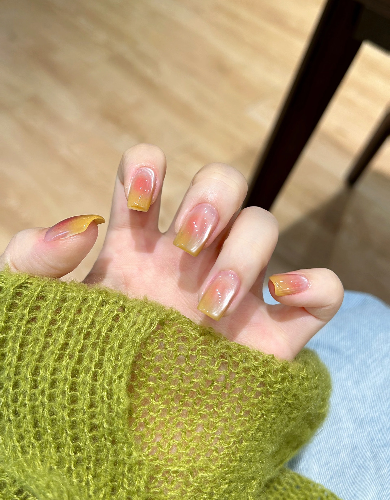 2025新款春夏杨枝甘露果汁碎冰冰短甲纯手工穿戴甲甲片假指甲可拆,彩妆/香水/美妆工具,穿戴甲/甲片,淘宝优惠券,粉丝福利购,淘宝优惠卷