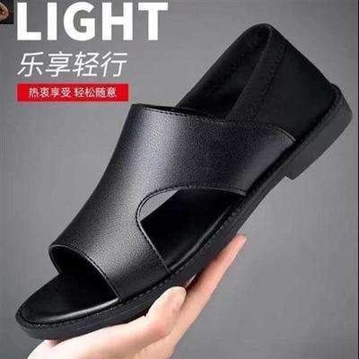 点击率男鞋夏季休闲凉鞋男士镂空洞洞鞋防滑耐磨一脚蹬软底沙a02