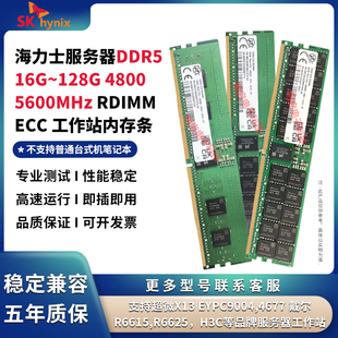 服务器海力士DDR5 16G 32G 64G 4800 5600 RDIMM ECC工作站内存条