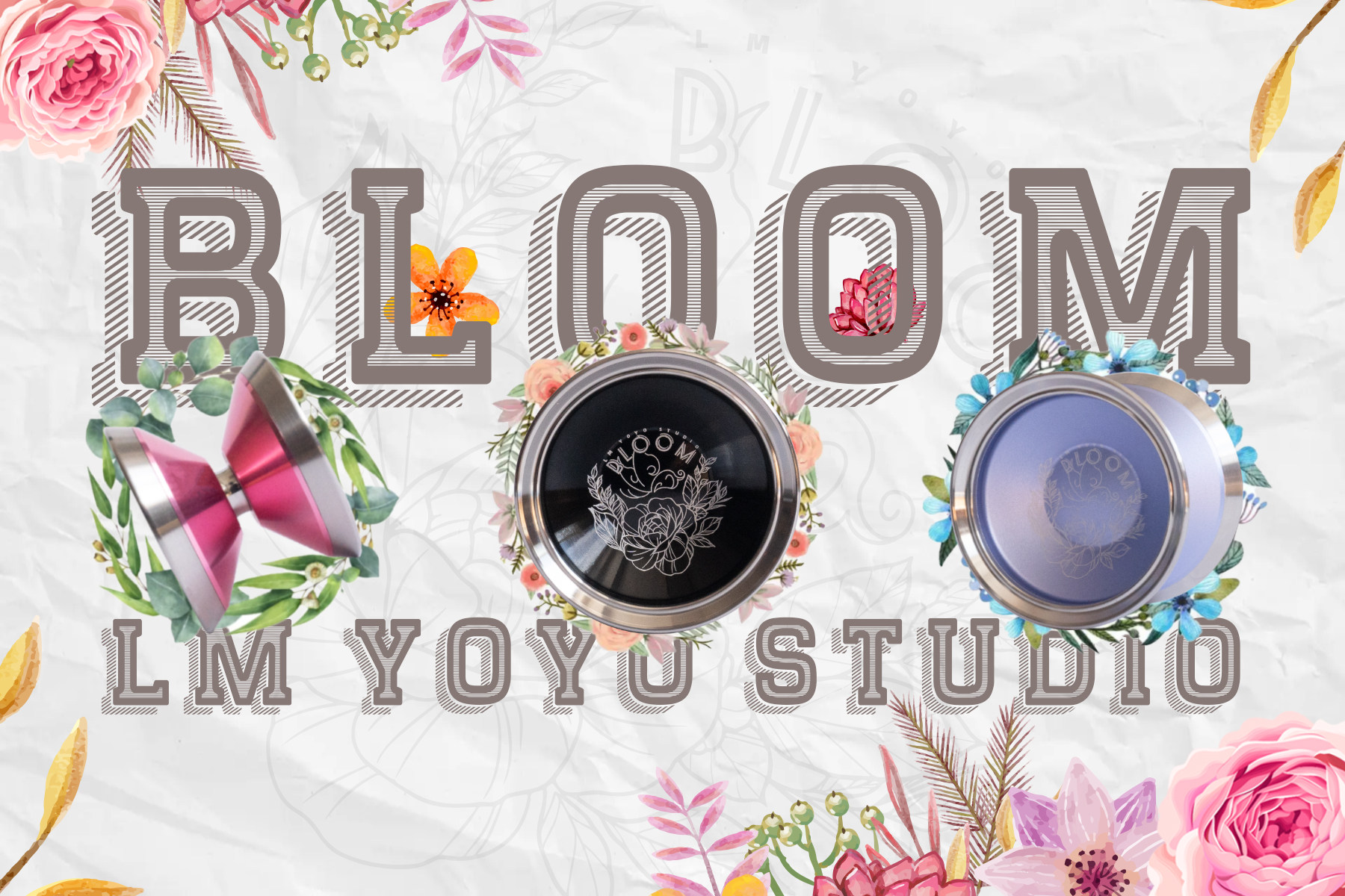 绽放 BLOOM 专业外镶环花式悠悠球 慢慢玩悠悠 LM出品 超长空转