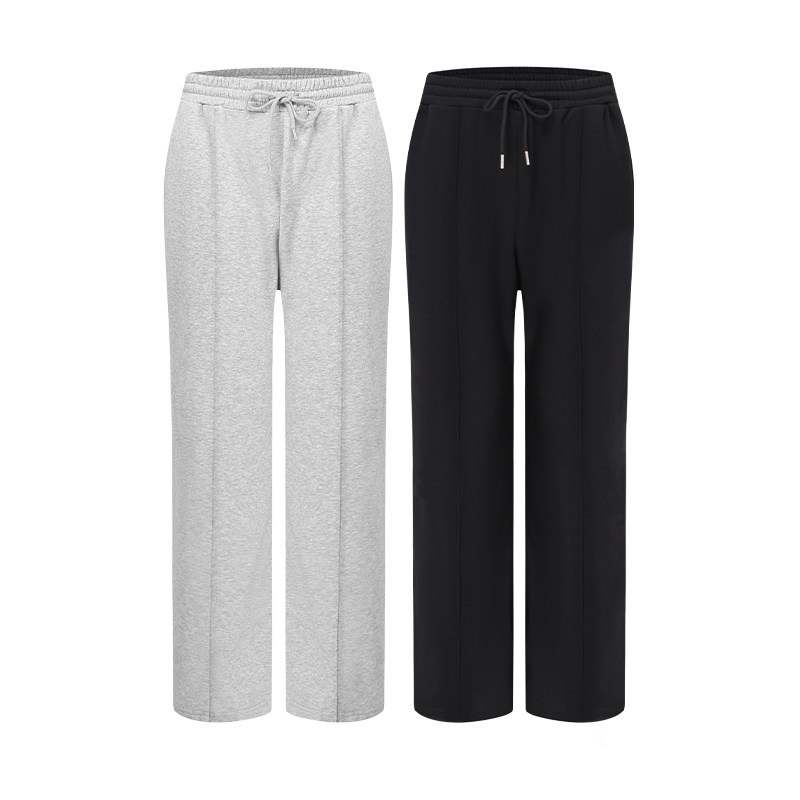 ANYWEAR 高街vibe风长裤男宽松休闲百搭cleanfit直筒微喇灰色卫裤