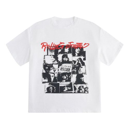 ANYWEAR The Rolling Stones数码直喷印花重磅280g宽松短袖T恤