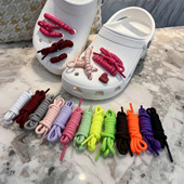 DIY装 配件缠绕圆绳圆帽绳裤 饰鞋 带 绳 带4.5mm加密圆形鞋 洞洞鞋