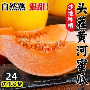 现摘民勤黄河蜜瓜当季新鲜水果脆甜田瓜香瓜羊角瓜哈密瓜大果包邮
