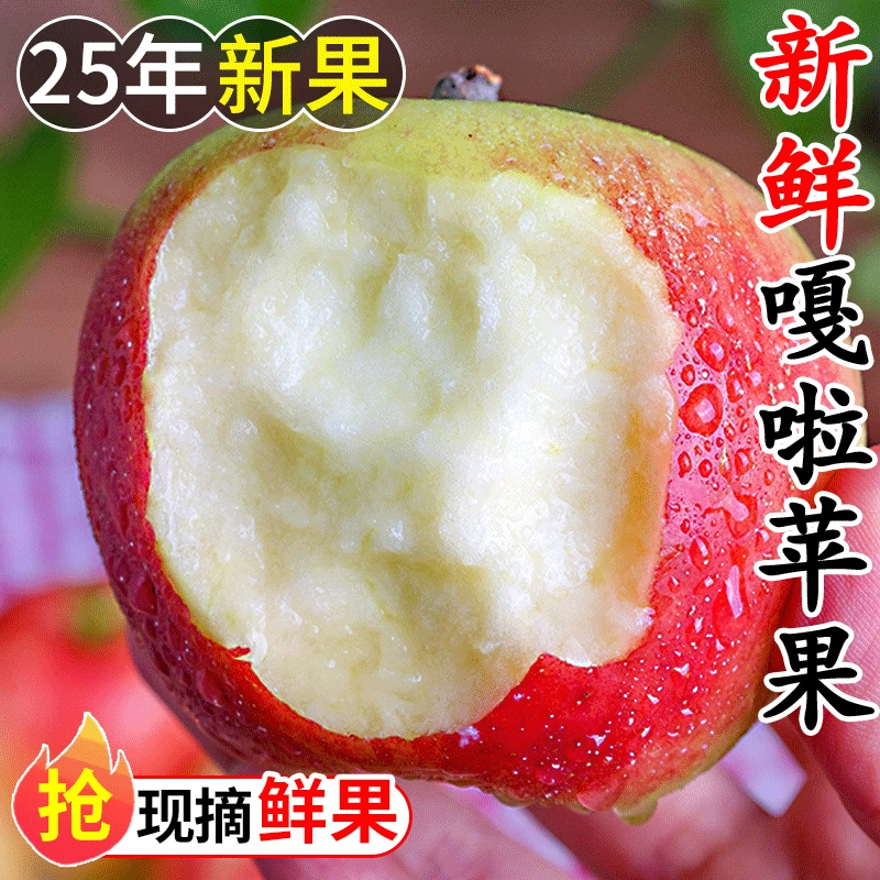 现摘嘎啦小苹果当季新鲜水果整箱山西非冰糖心红富士丑青平果包邮