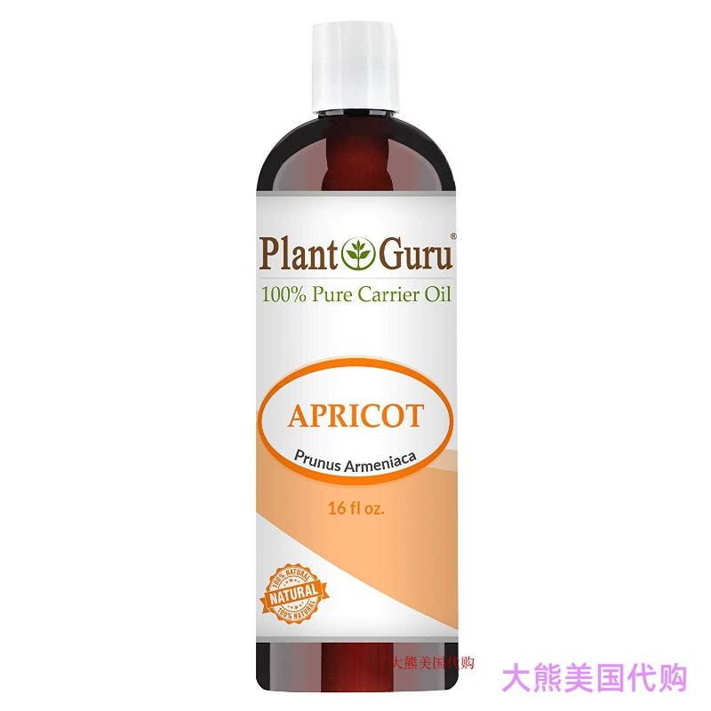 杏仁油 Plant Guru Apricot Kernel Oil 16 oz, Natural Carrier