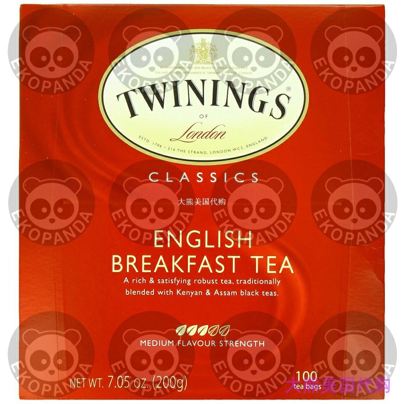 Twinings Tea, English Breakfast, 100 Count, 7.05 oz