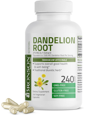 Bronson Dandelion Root, 240 Count
