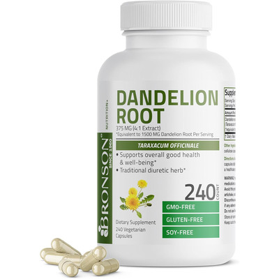 Bronson Dandelion Root, 240 Count