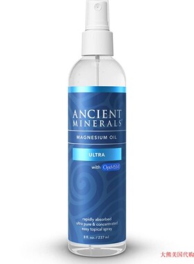 Ancient Minerals Magnesium Oil Spray Ultra with MSM - 237 ml