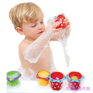 Nuby 5-Piece Splish Splash Bath Time Stacking Cups