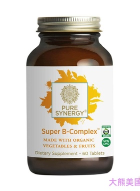 Pure Synergy Super B-Complex Made w/Organic Fruits & Veggies