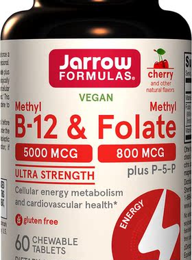 Jarrow Formulas Ultra Strength Methyl B-12 & Methyl Folate