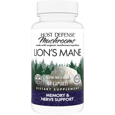 Host Defense Lion's Mane for Memory & Nerves, 60 Capsules