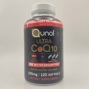 Qunol Ultra CoQ10, 3X Better Absorption, Water & Fat Soluble
