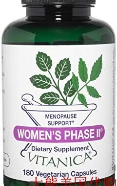 Vitanica Women's Phase II , Menopause Suport, 180 Capsules