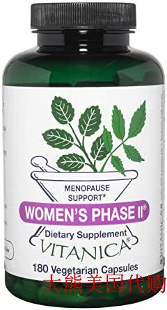 Vitanica Women's Phase II , Menopause Suport, 180 Capsules