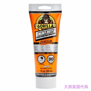 Gorilla Heavy Duty Construction Adhesive, White Glue