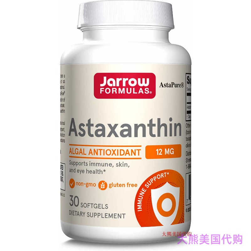 Jarrow Formulas Astaxanthin Algal Antioxidant, 30 Softgels
