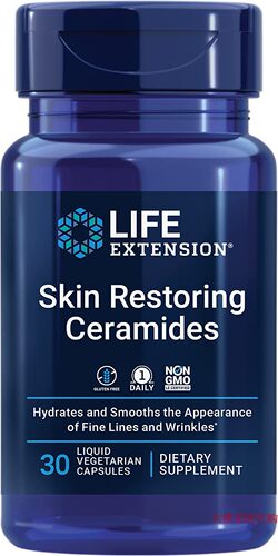 Life Extension Skin Restoring Ceramides, 30 Capsules