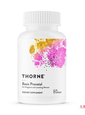 Thorne Research - Basic Prenatal - Folate Multivitamin