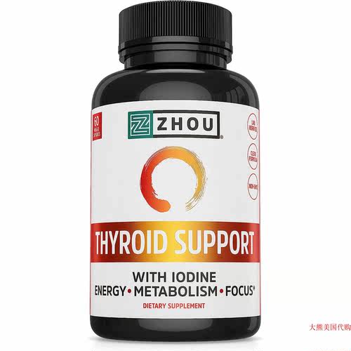 Zhou Nutrition Thyroid Support Complex With Iodine