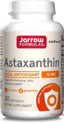 Jarrow Formulas Astaxanthin Algal Antioxidant, 30 Softgels
