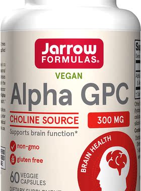 Jarrow FormulasVegan Alpha GPC 300 mg, Choline Source, Brain