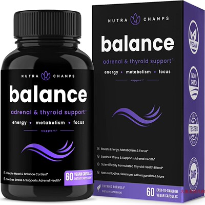 NutraChamps Balance, Adrenal & Thyroid Support