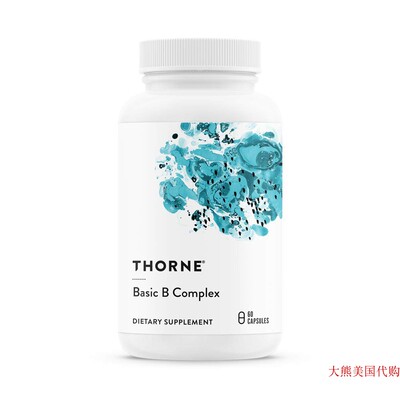 Thorne Research Basic B Complex - B Vitamins, 60 Capsules