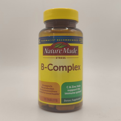 Nature Made Stress B Complex with Victamin C & Zinc Tablets
