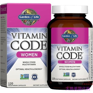 美国Garden of Life Multivitamin Code for Women, 120 Capsules