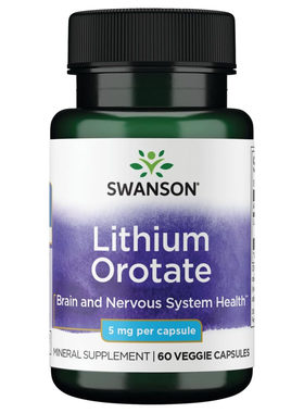 Swanson Lithium Orotate, Brain and Nervous System Health