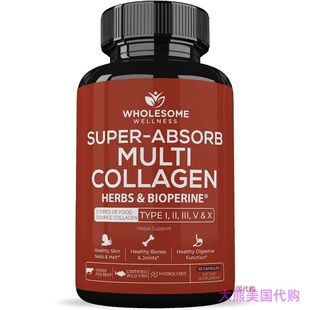 Wholesome Wellness Super-Absorb Multi Collagen, 90 Capsules