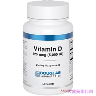 DOUGLAS LABORATORIES Vitamin D (5,000 I.U.), 100 Tablets