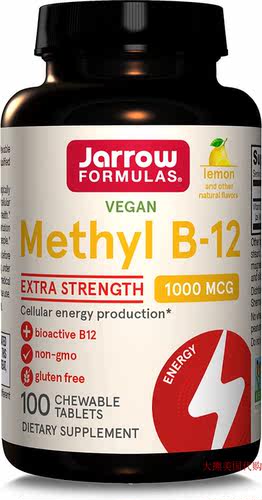 Jarrow Formulas Methylcobalamin (Methyl B12) 维生素B12