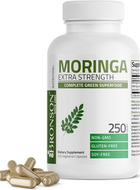 Bronson Moringa Extra Strength, Complete Green Superfood