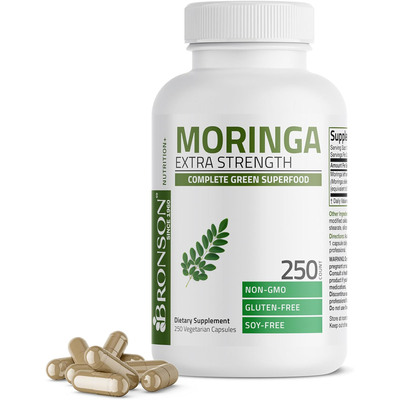 Bronson Moringa Extra Strength, Complete Green Superfood