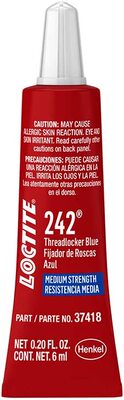 Loctite 37418 242 Blue Medium Strength Threadlocker Tube,6ml