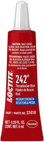 Loctite 37418 242 Blue Medium Strength Threadlocker Tube,6ml