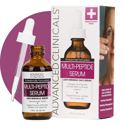 Advanced Clinicals Multi Peptides Anti-Wrinkle Face Serum