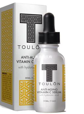 Vitamin C Serum with Hyaluronic Acid for Face by TOULON