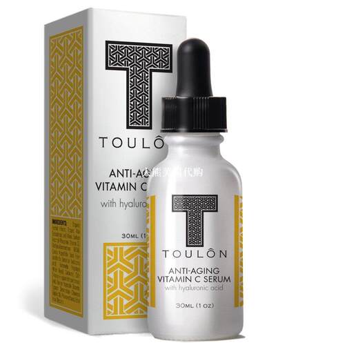 Vitamin C Serum with Hyaluronic Acid for Face by TOULON