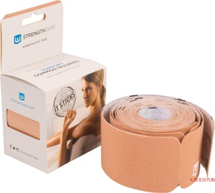 StrengthTape Kinesiology Tape, Precut Roll, 5M