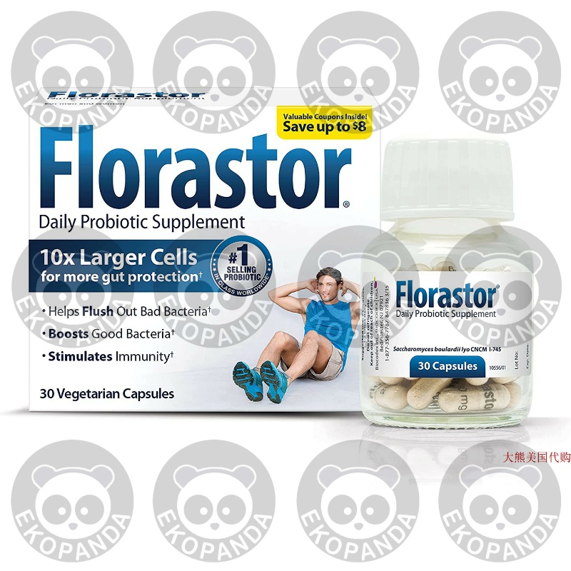 Biocodex Florastor Florastor Daily Probiotic Supplement, Men