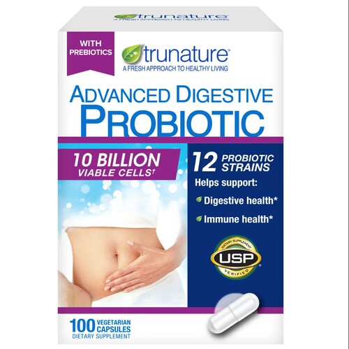 trunature Advanced Digestive Probiotic, 100 Capsules