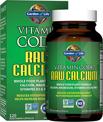 Garden of Life Raw Calcium Supplement, Vegetarian, 120 Caps