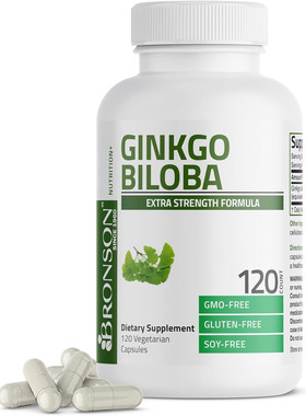 Bronson Ginkgo Biloba Extra Strength Formula, 120 Count