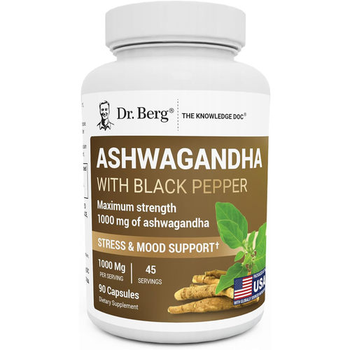 Dr. Berg Ashwagandha With Black Pepper, 90 Capsules